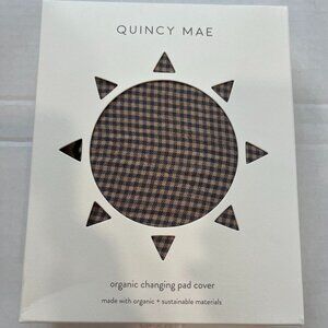 Baby - NWT - Quincy Mae Indigo Gingham Changing Pad